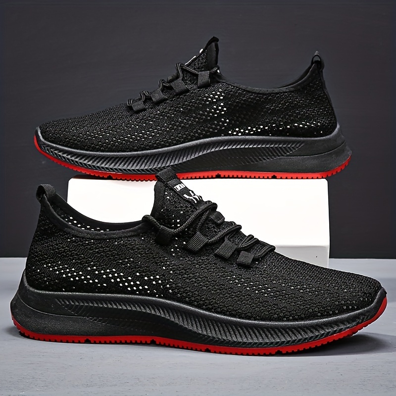Men's Breathable Mesh Running Shoes - Lightweight Knit Sport Shoes For Gym & Hiking