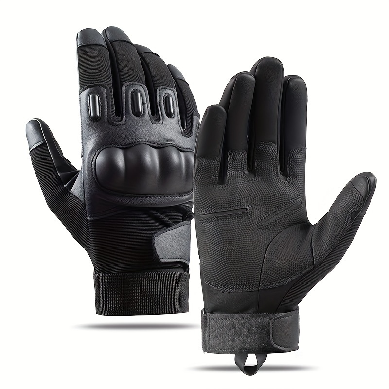 Estilosos Guantes Tácticos Unisex Guantes De Protección De Articulaciones  Antideslizantes Guantes De Medio Dedo Al Aire Libre Guantes De Moto - Temu