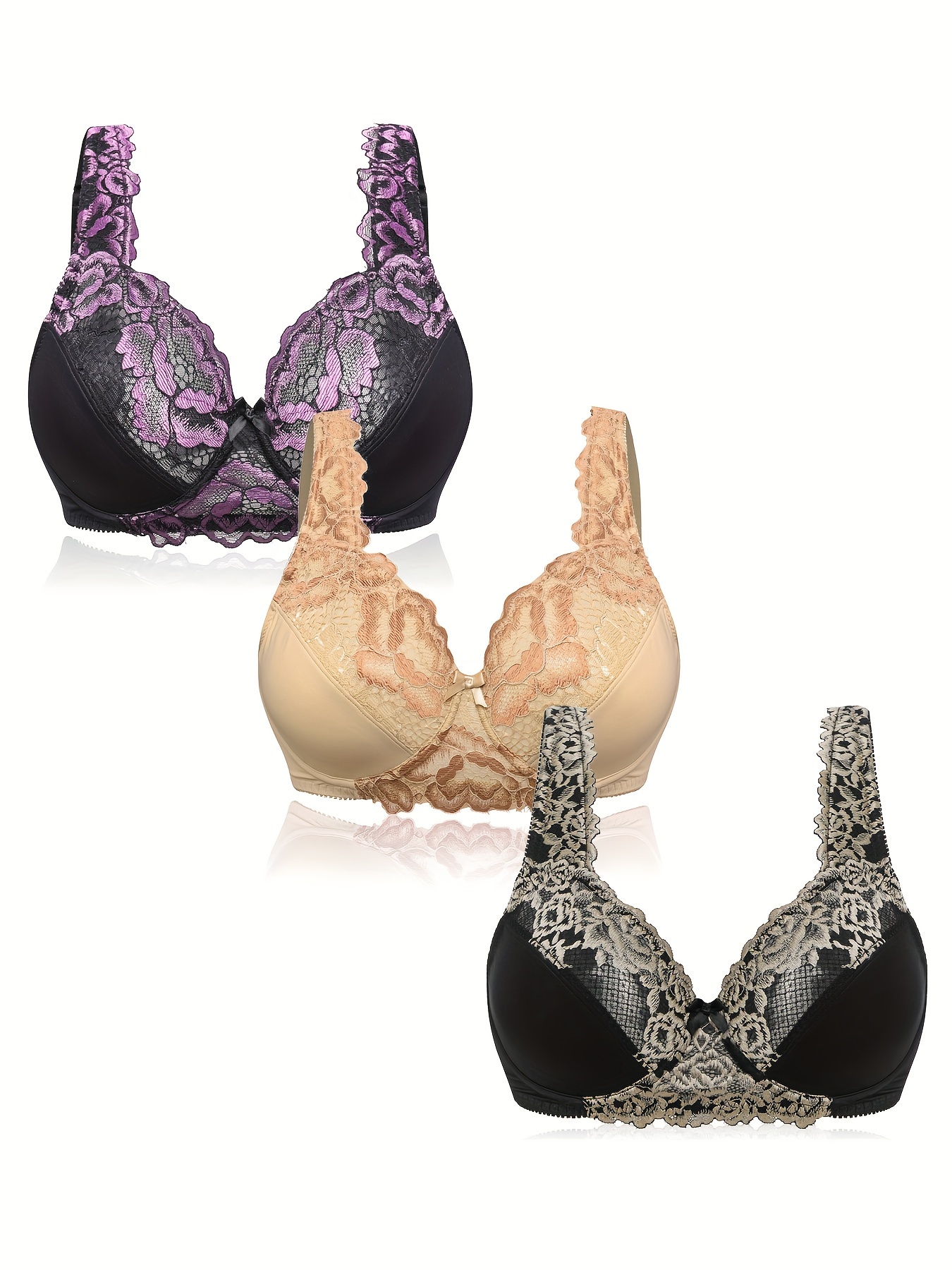Sexy women's bra unlined d cup lingerie underwire bras plus size br