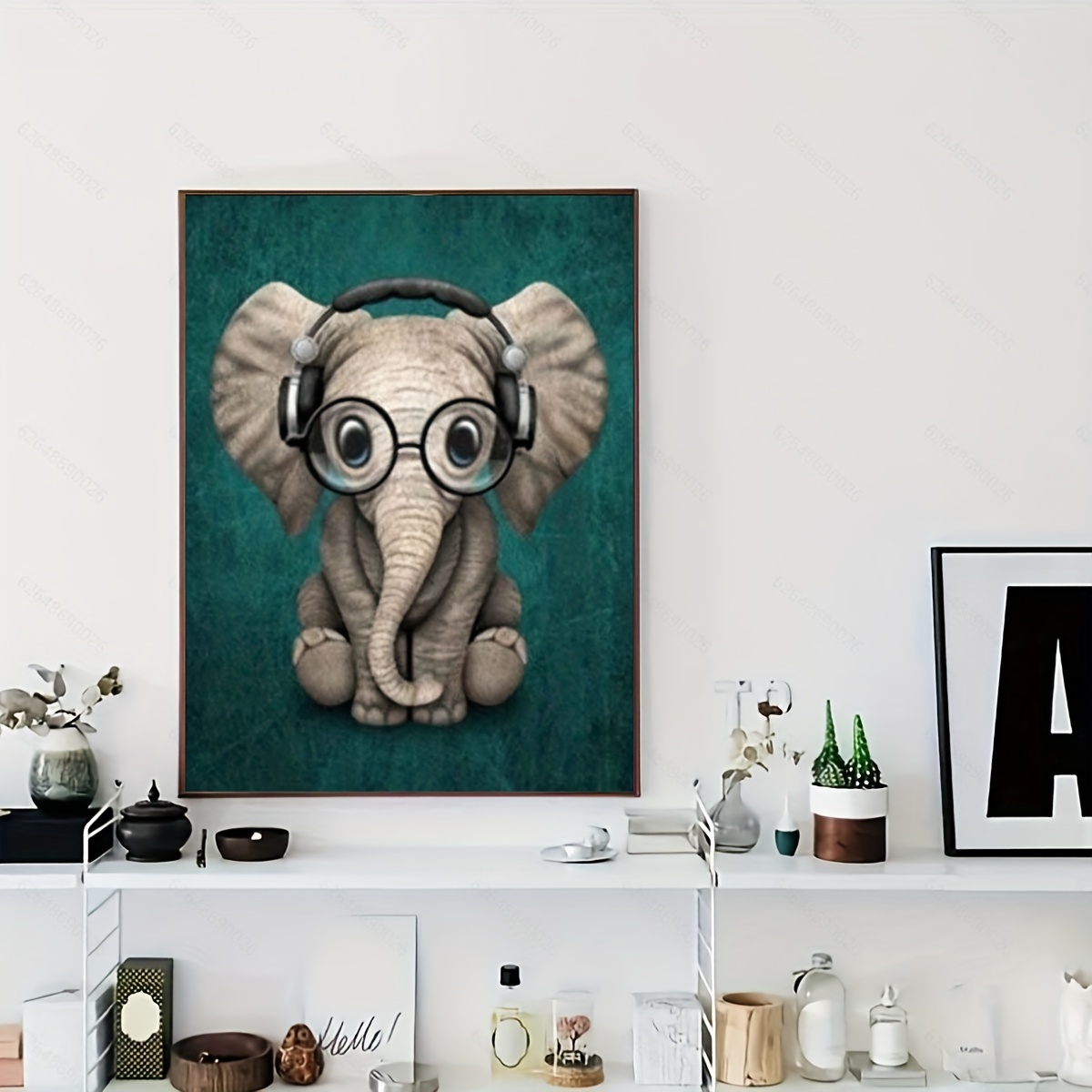 5d Mosaic Diy Diamond Painting Cartoon Elephant Pattern - Temu