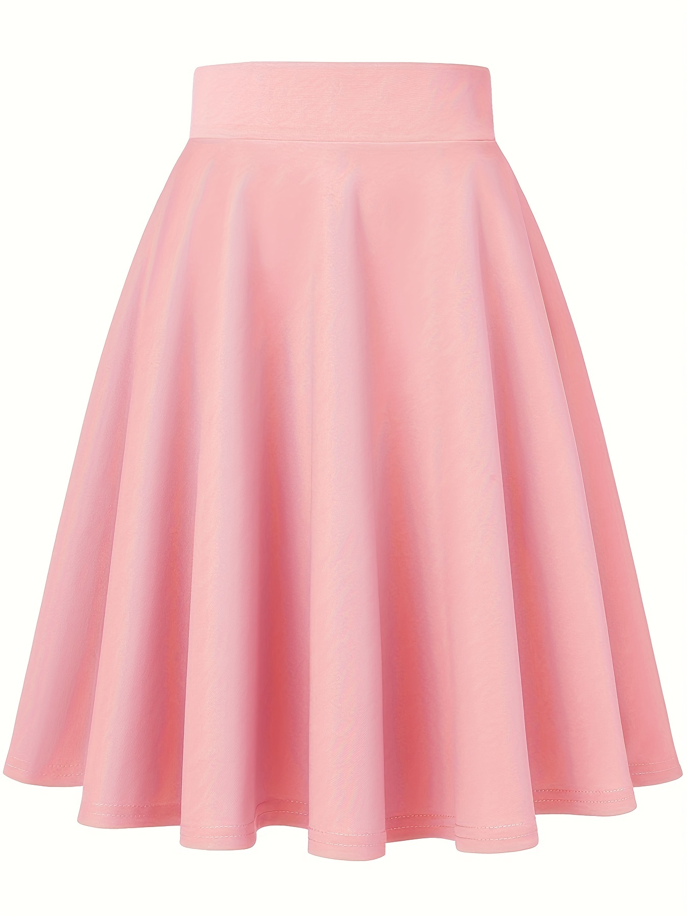 Pink pleated skater skirt sale