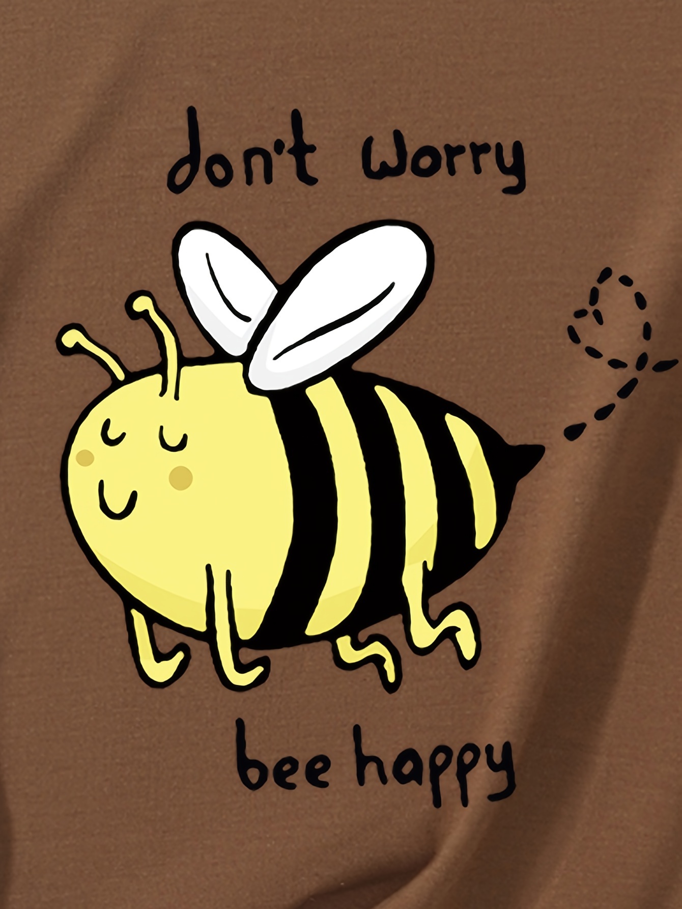 Cartoon Bee Print Crew Neck T shirt Casual Short Sleeve T - Temu