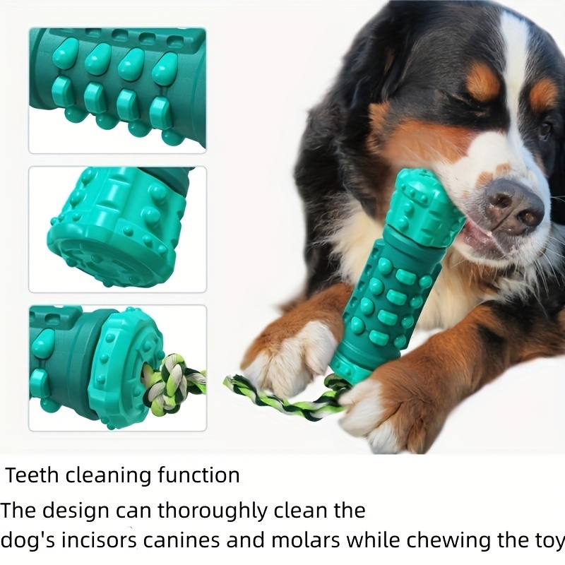 Dog Chew Toys Dog Toothbrush, Dog Toys For Aggressive Chewers And Medium/large  Dogs, Rubber Dog Squeaky Toys, Interactive Dog Toy For Training, Teething  And Cleaning Teeth - Temu
