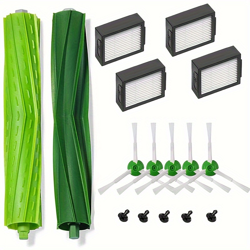 iRobot Piezas de repuesto auténticas: cepillos de goma de repuesto para  múltiples superficies Roomba s Series, color verde