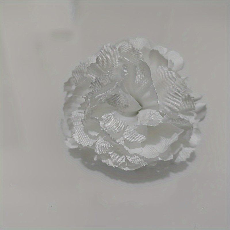 20 Pcs Silk Flower Carnation Head DIY Heads Craft Artificial