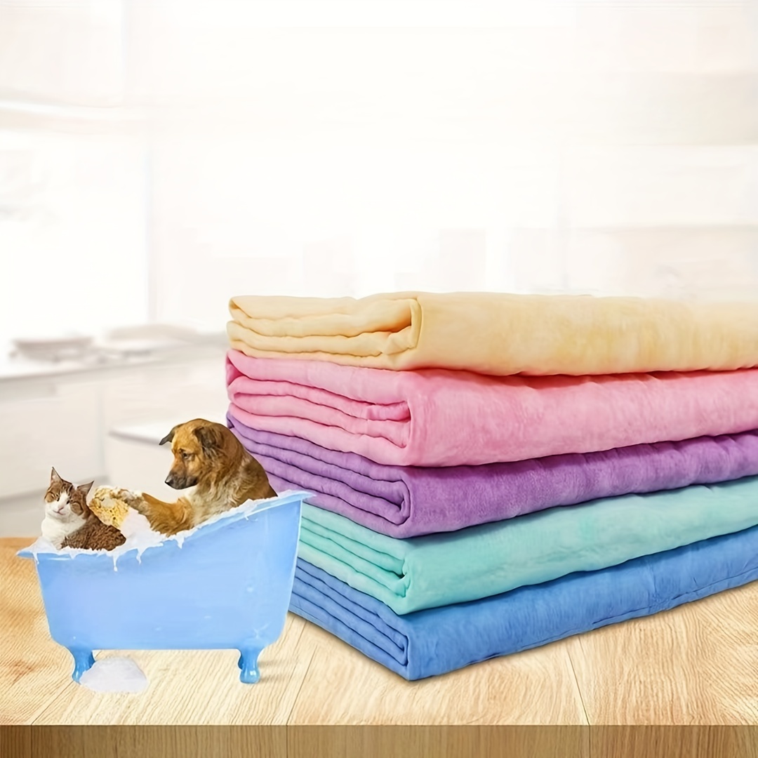 Pet Super Absorbent Towel Dog And Cat Bath Towel