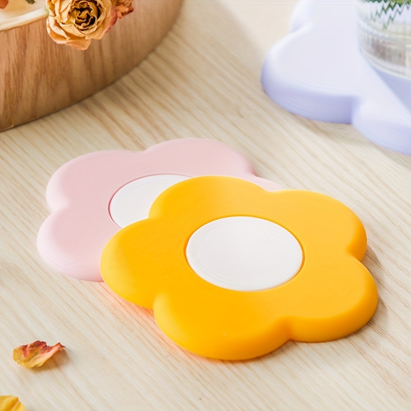 Silicone Coasters Heat Insulation Mat Simple Style Flower - Temu