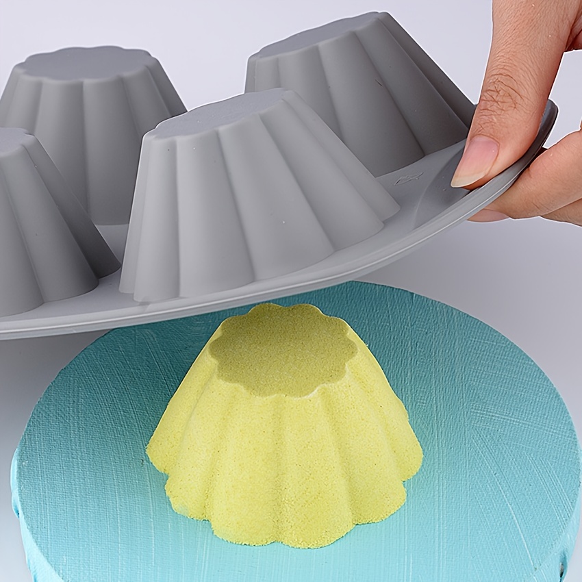 Muffin Cup Cake Mold Flower Shaped Muffin Cup Mold Silicone - Temu