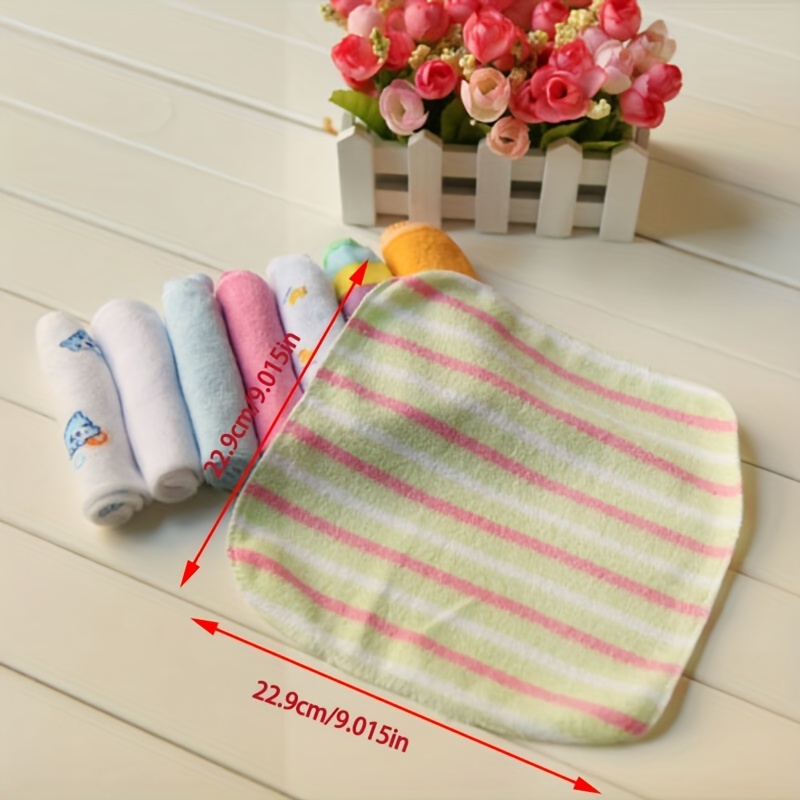 Baby Soft Cotton Towels Infant Bath Washcloths Kids Bathing - Temu