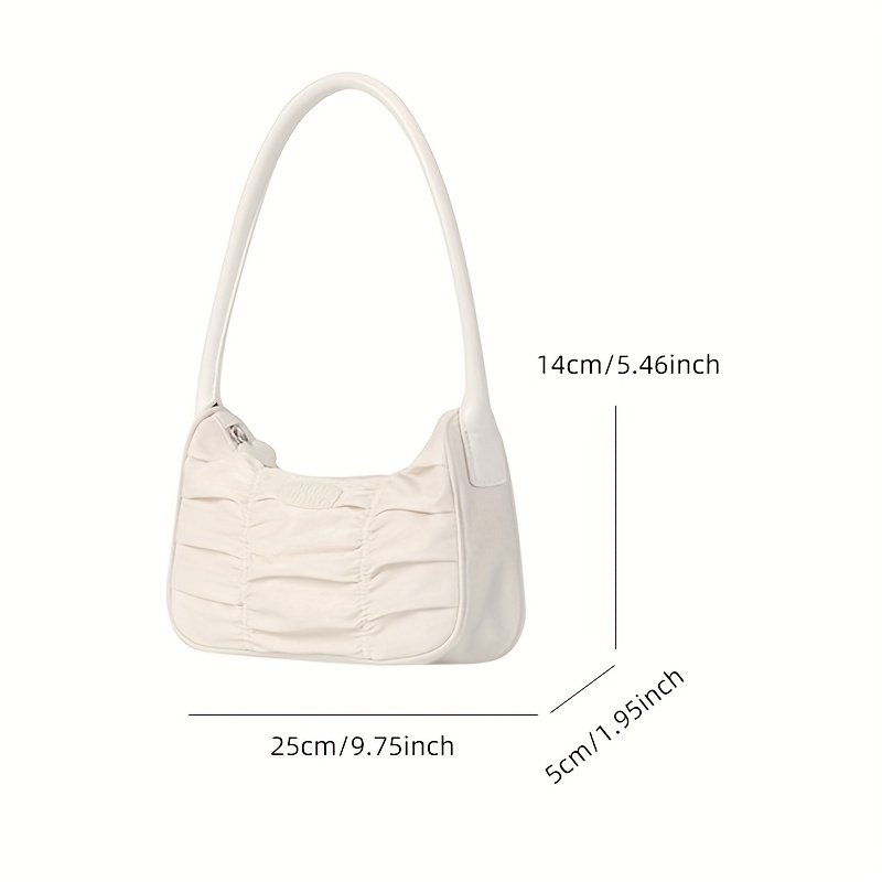 Fashionable And Simple Bucket-shaped Crossbody Bag, Armpit Shoulder Bag,  With Zipper Closure, Suitable For Ladies' Commuting And Daily Use