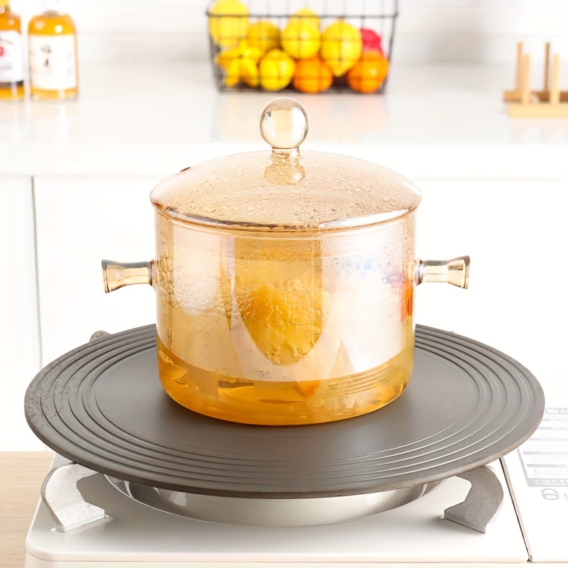 Glass Cooking Pot - 1.5L/50OZ Heat-Resistant Borosilicate Glass Handmade  Cookware Set stovetop Pot - Safe for Pasta Noodle, Soup, Milk, Tea Blue