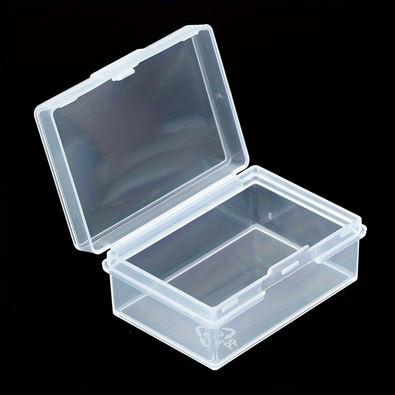 1pc Caja Almacenamiento Plástico Transparente Cuadrada - Temu Chile