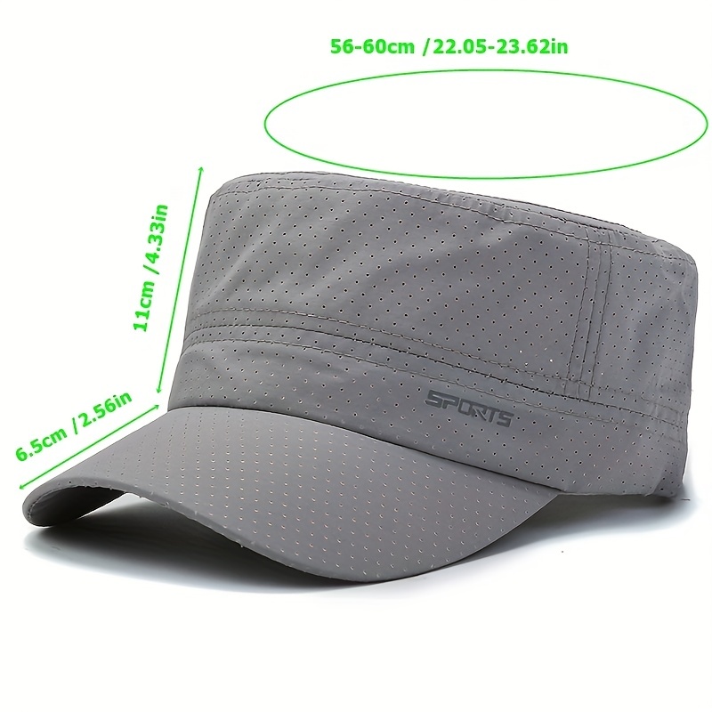 Spring And Summer Outdoor Mens And Womens Hat Simple Sun Visor Fashion  Breathable Mesh Solid Color Flat Hat - Jewelry & Accessories - Temu United  Kingdom