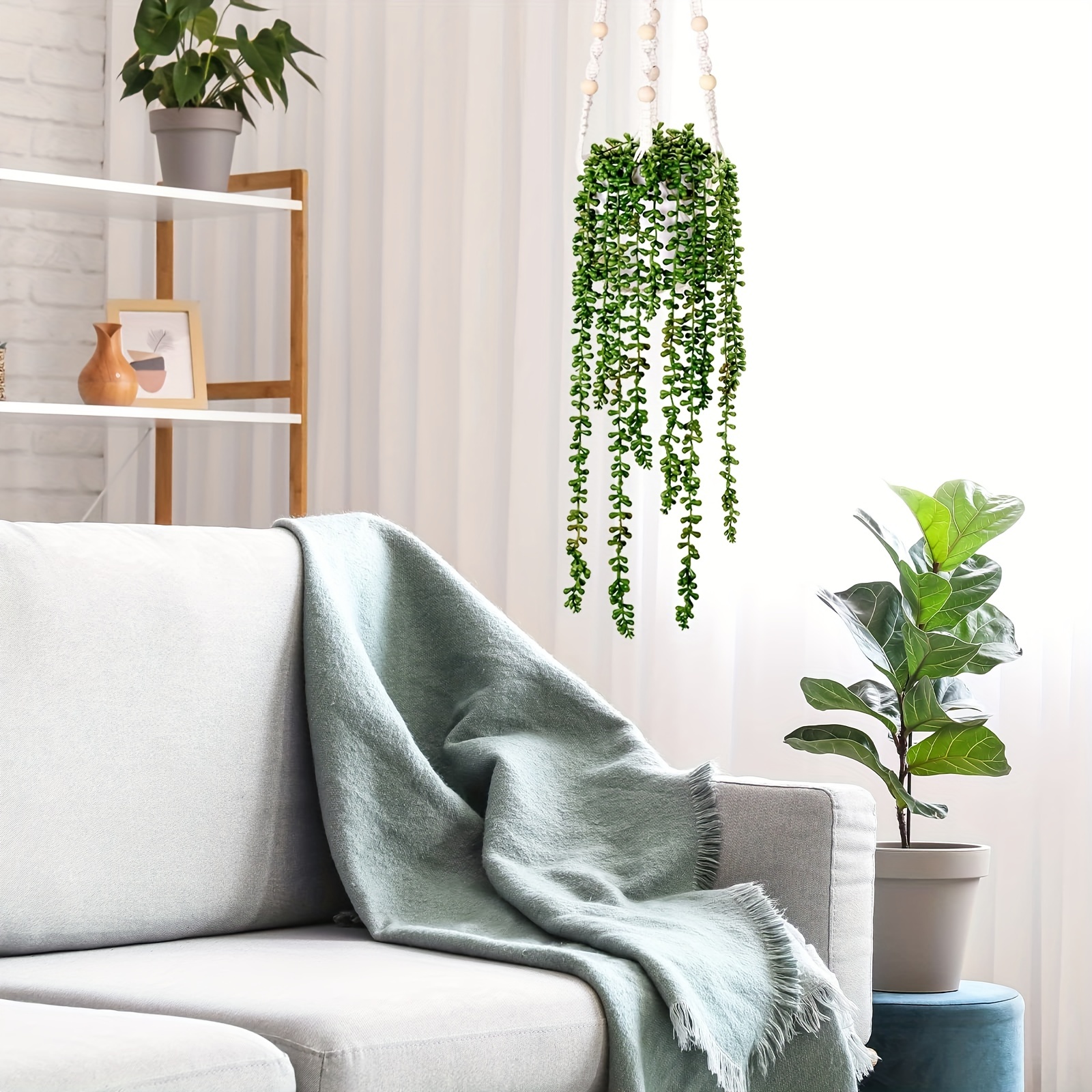 Artificial Succulents Bulk Hanging Plant Fake String Of - Temu