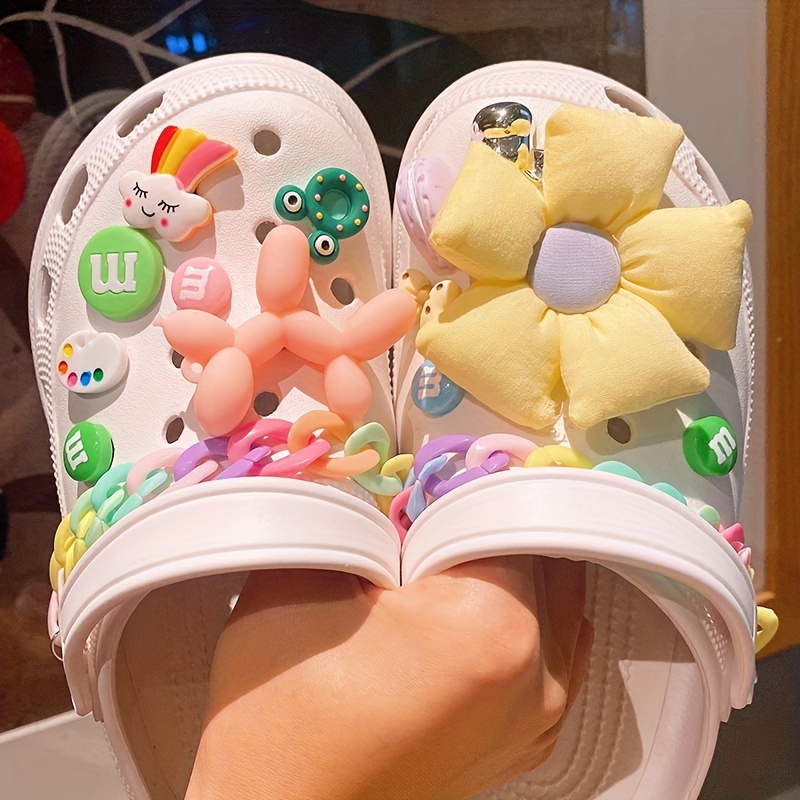 Cute Shoe Charms For Girls Kawaii Shoe Charms With Shoe Chains Women Girls  Shoe Accessories Decoration Charms For Clog Slippers