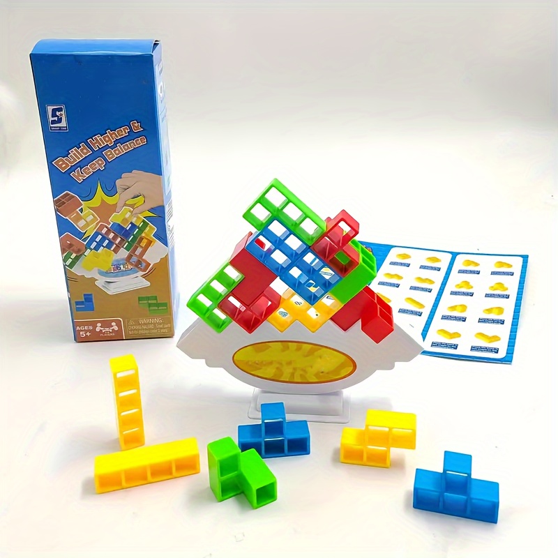 32PCS Tetra Tower Fun Balance Stacking Building Blocks Board Game