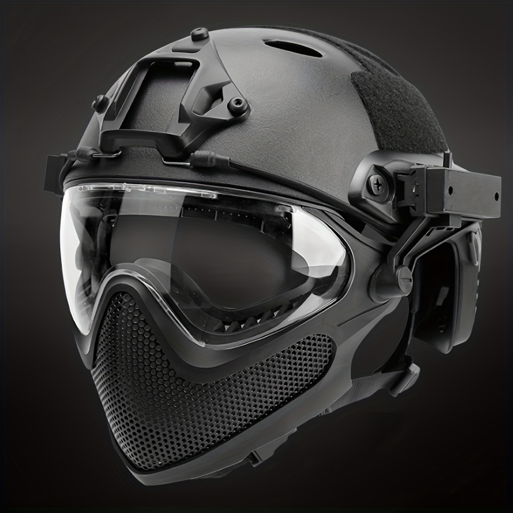 Casco Integral Resistencia Impacto Aire Libre Caza Airsoft - Temu