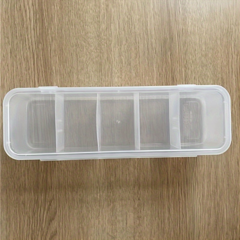 Transparent Plastic Storage Box Grids Simple Beads Storage - Temu