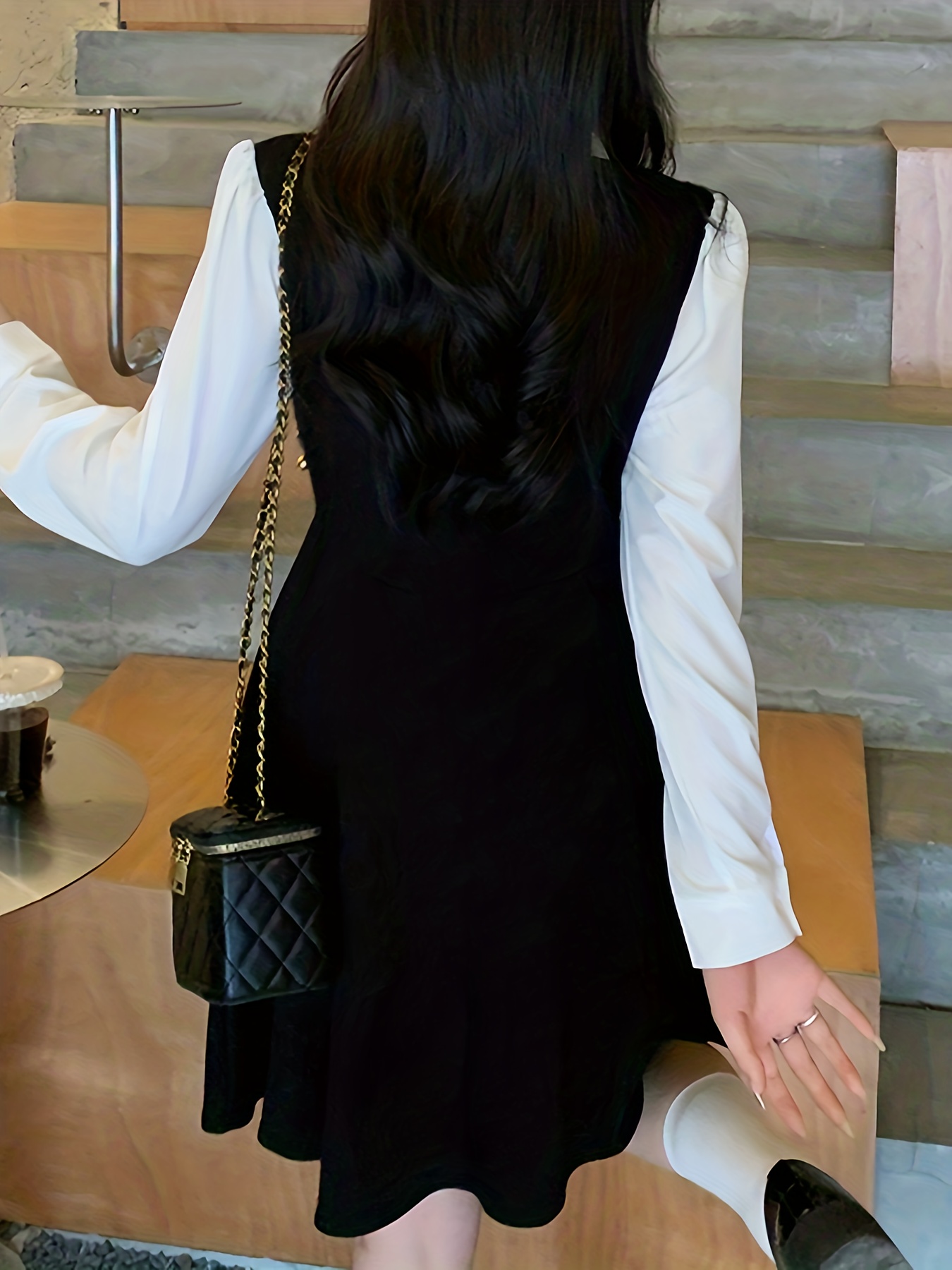 Preppy hotsell black dress