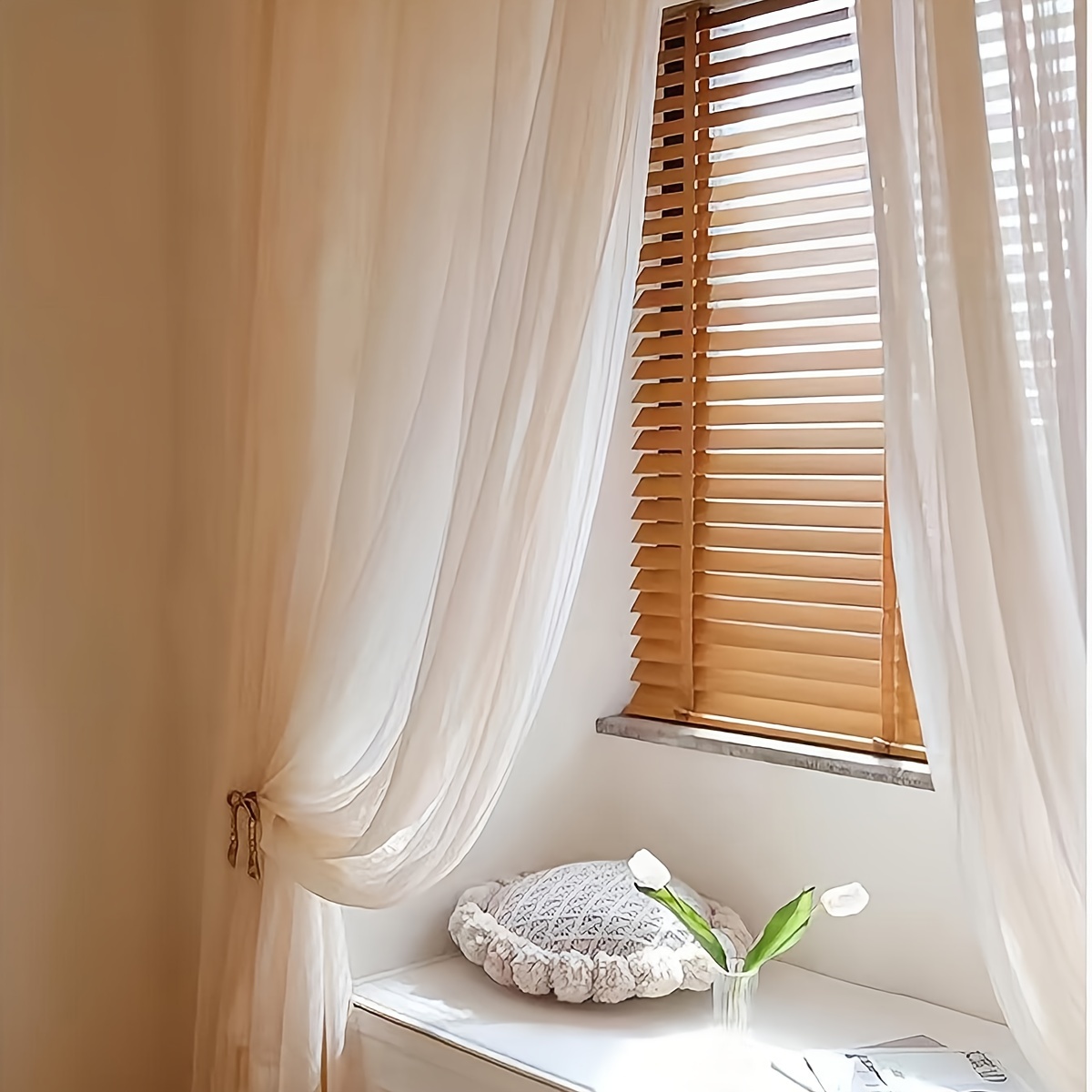 Cortinas De Ventana Pequenas Para El Bano - Temu