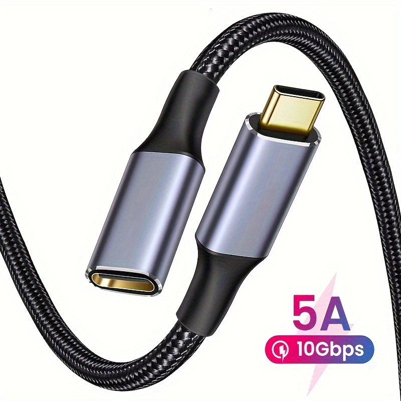 UGREEN Rallonge USB C Gen 2 Supporte Thunderbolt 3 Charge Rapide 100W Câble  Extension Type C Pour Vidéo 4K 60Hz Data 10Gbps Compatible avec iPhone 15