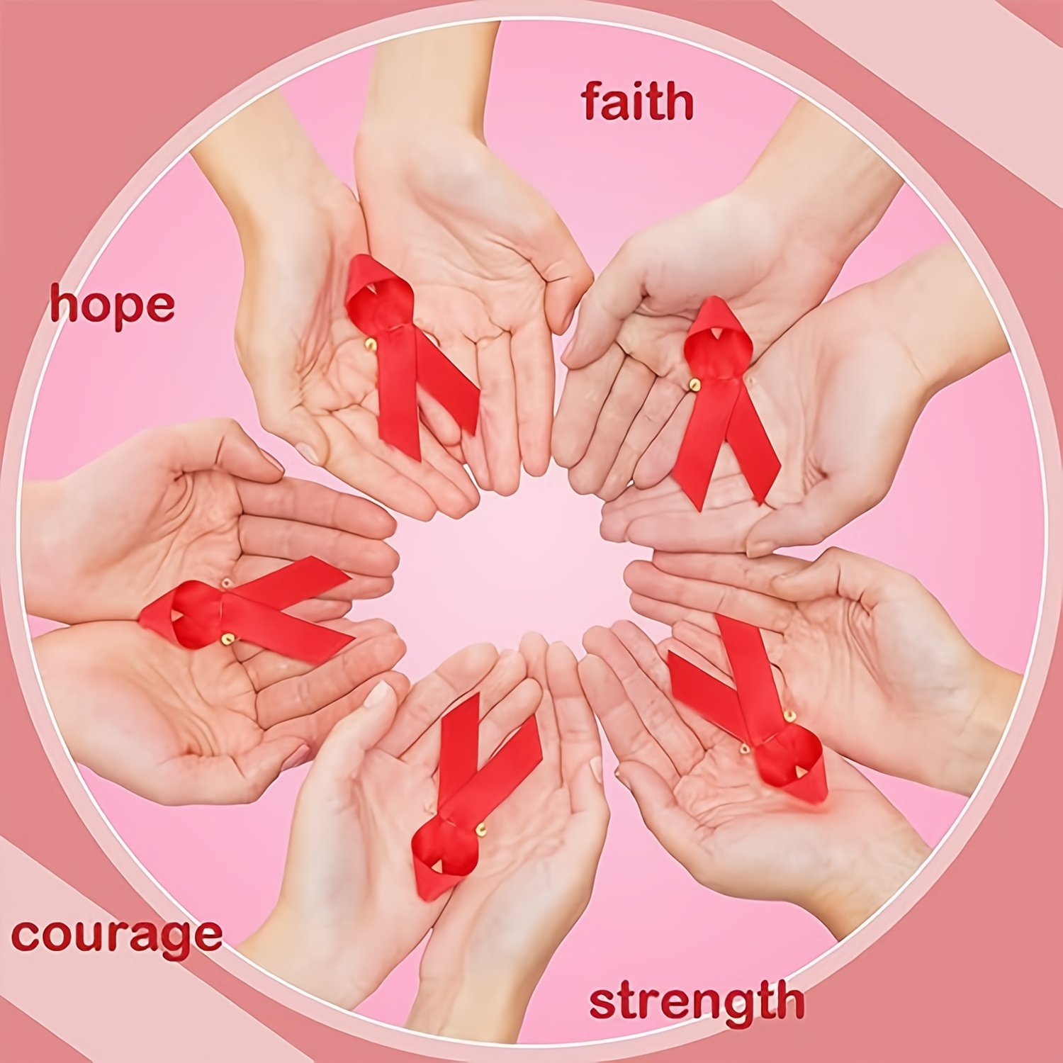 Red Awareness Ribbons | Lapel Pins