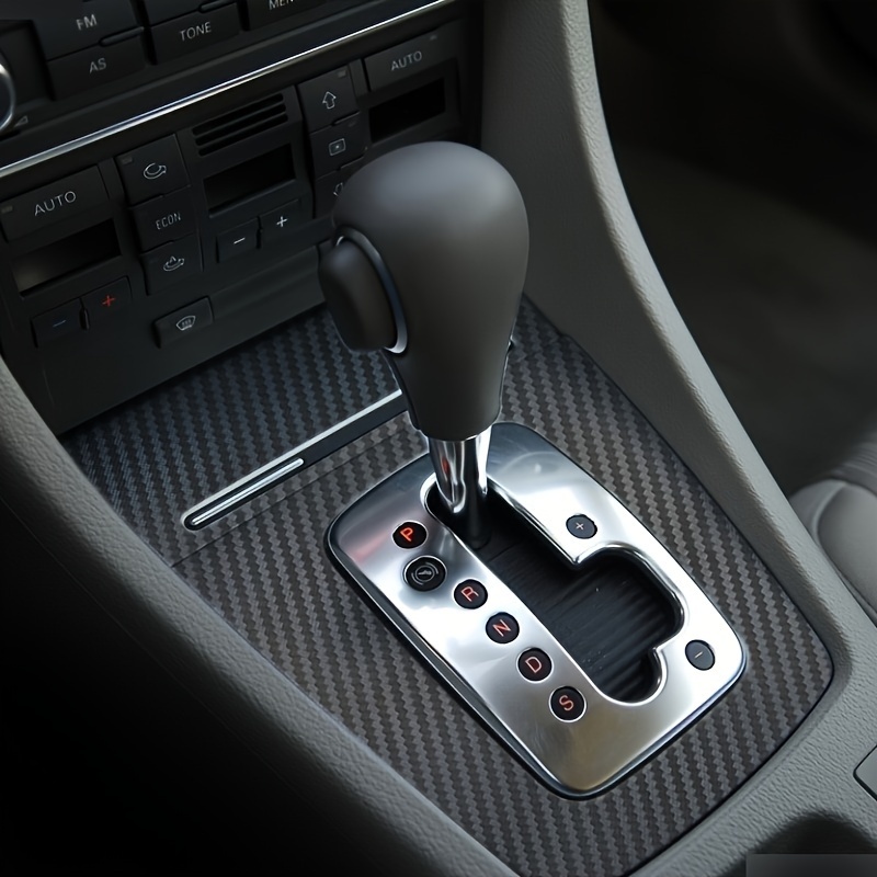 Per Audi A4 B6 B7 2002-2007 pannello di controllo centrale interno maniglia  della porta 3D/5D adesivi in fibra di carbonio decalcomanie accessori per  lo styling dell'auto