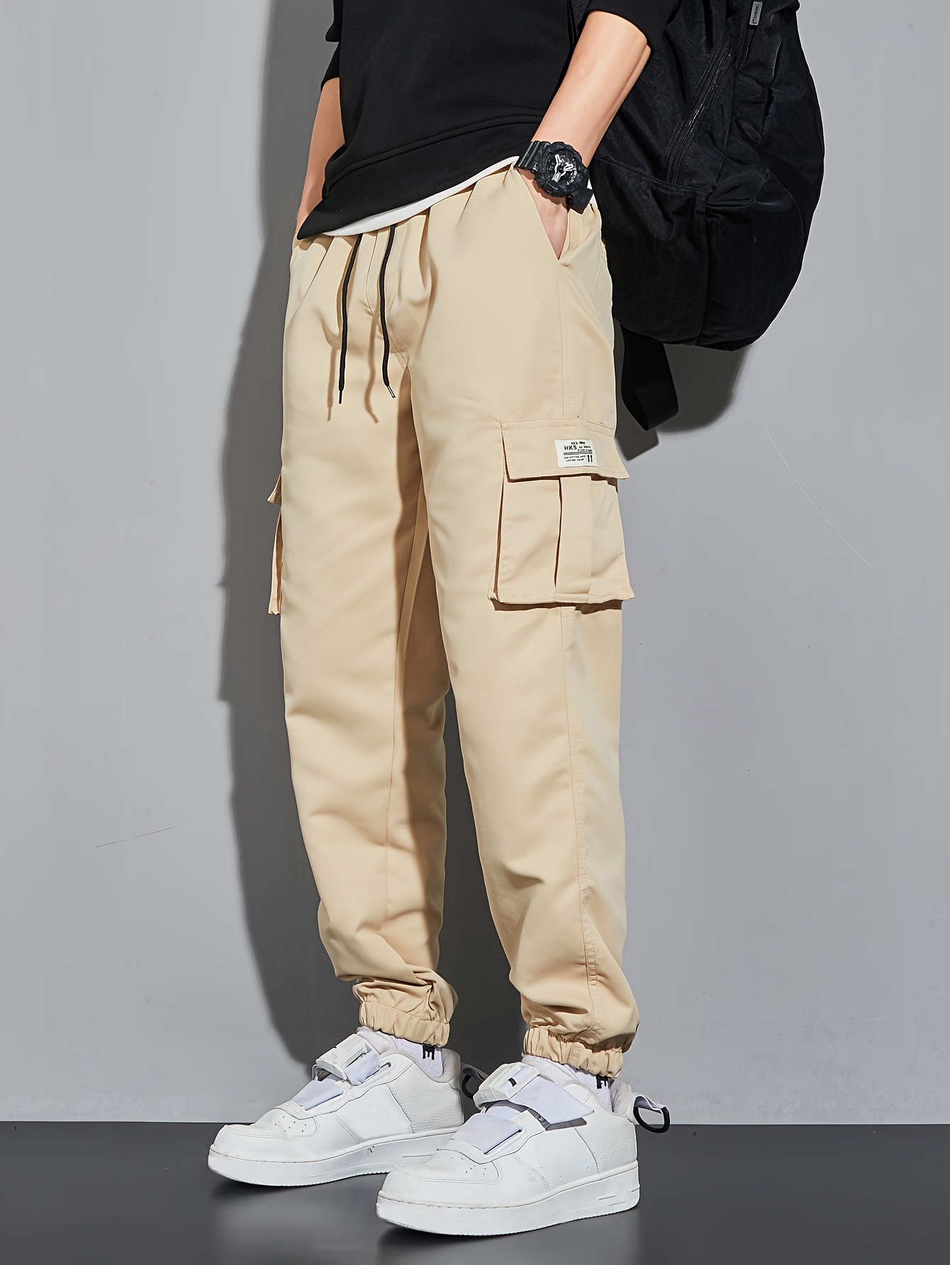 Khaki Pants Outfit Men's Streetwear Streetwear Caqui Pants