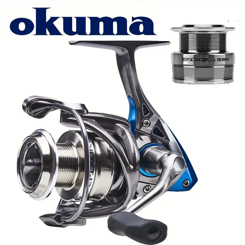 OKUMA EPIXOR LS PL Spinning Reel - 5BB+1RB Deep/Shallow, 5-12KG Power,  Corrosion Resistant Graphite Body/Rotor