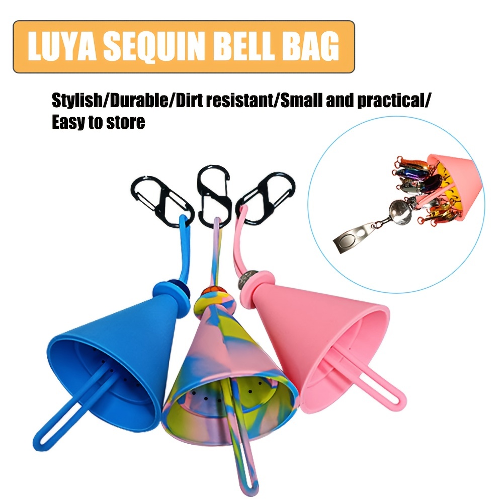 Silicone Fishing Lure Storage Bell Bag Portable - Temu