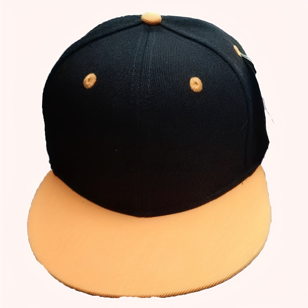 Plain Baseball Cap - Blank Hat with Solid Color and Adjustable (Yellow)