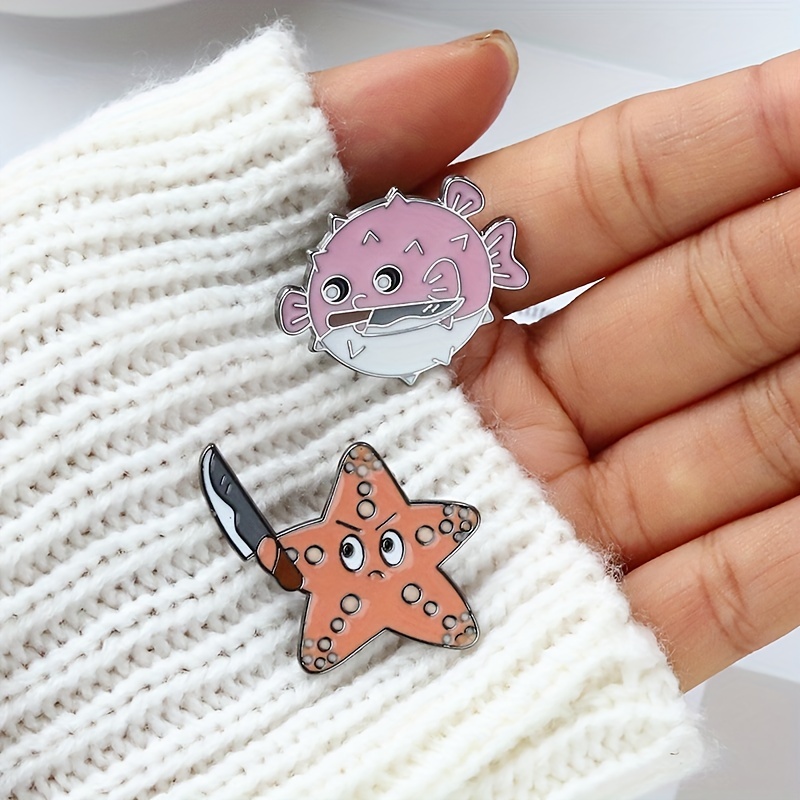 Sea Turtle Octopus Animals Enamel Pins Kids Brooches On Clothes