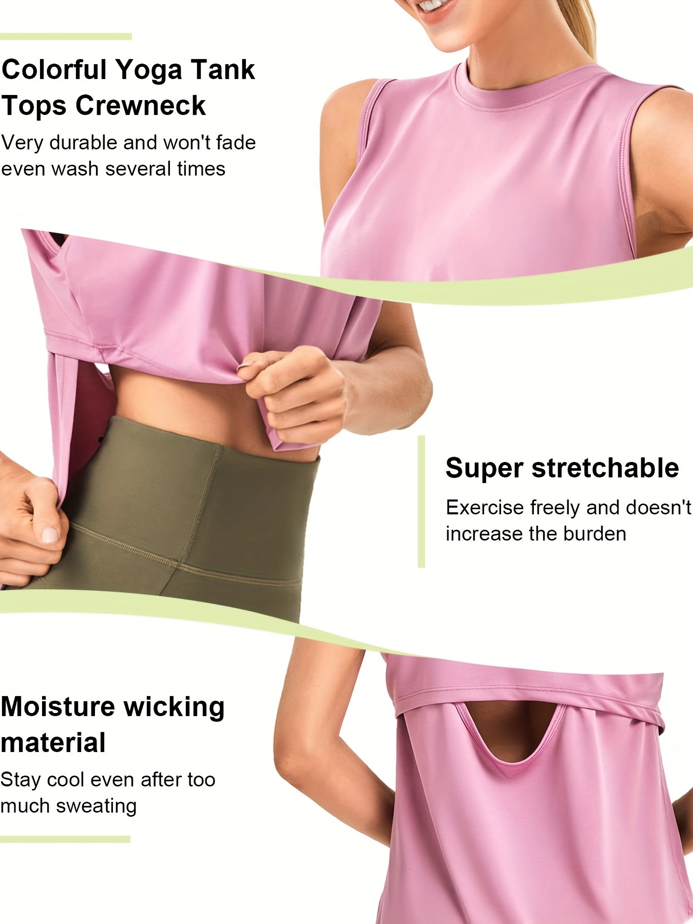  Women's Yoga Tops Short Sleeve Moisture Wicking