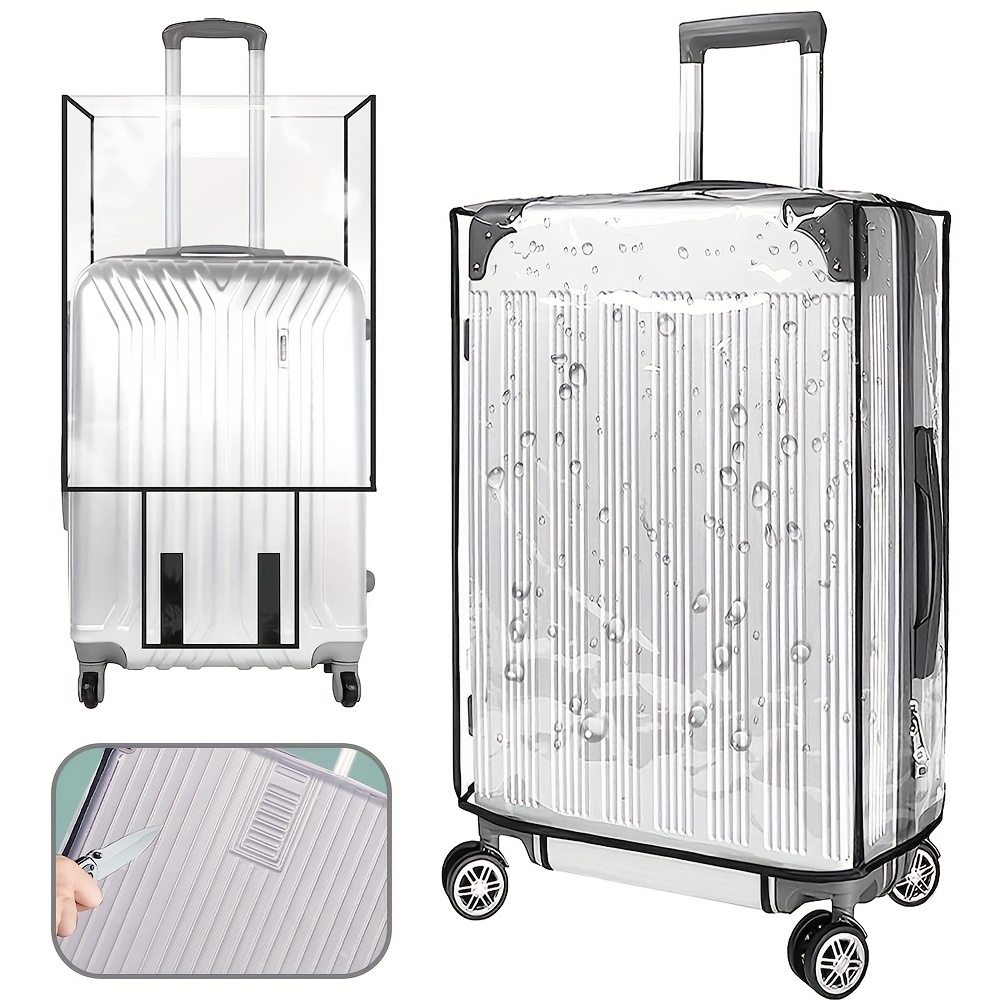 Funda de maleta impermeable PVC protector de equipaje, cubierta de equipaje  transparente, fundas de equipaje para maleta, fundas de maleta para