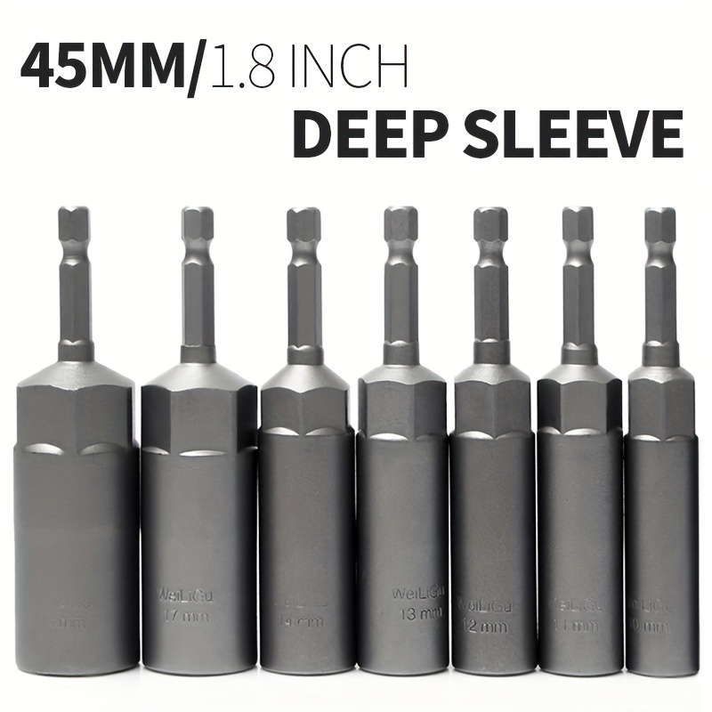 45mm Deep Socket Hexagonal Wind Batch Socket Wrench