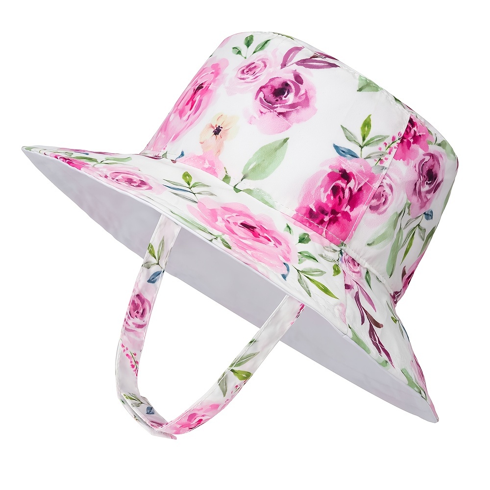 Cute Elegant Flower Fisherman's Hat Breathable Reversible - Temu
