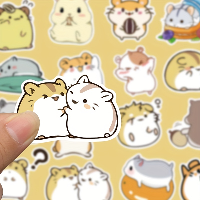 Small Hamster Cartoon Graffiti Stickers Cute Girly Style - Temu