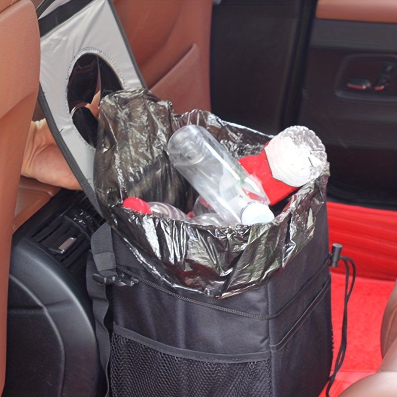 Bolsa De Basura Plegable Portátil Con Tapa Para Coche Cubo - Temu Chile