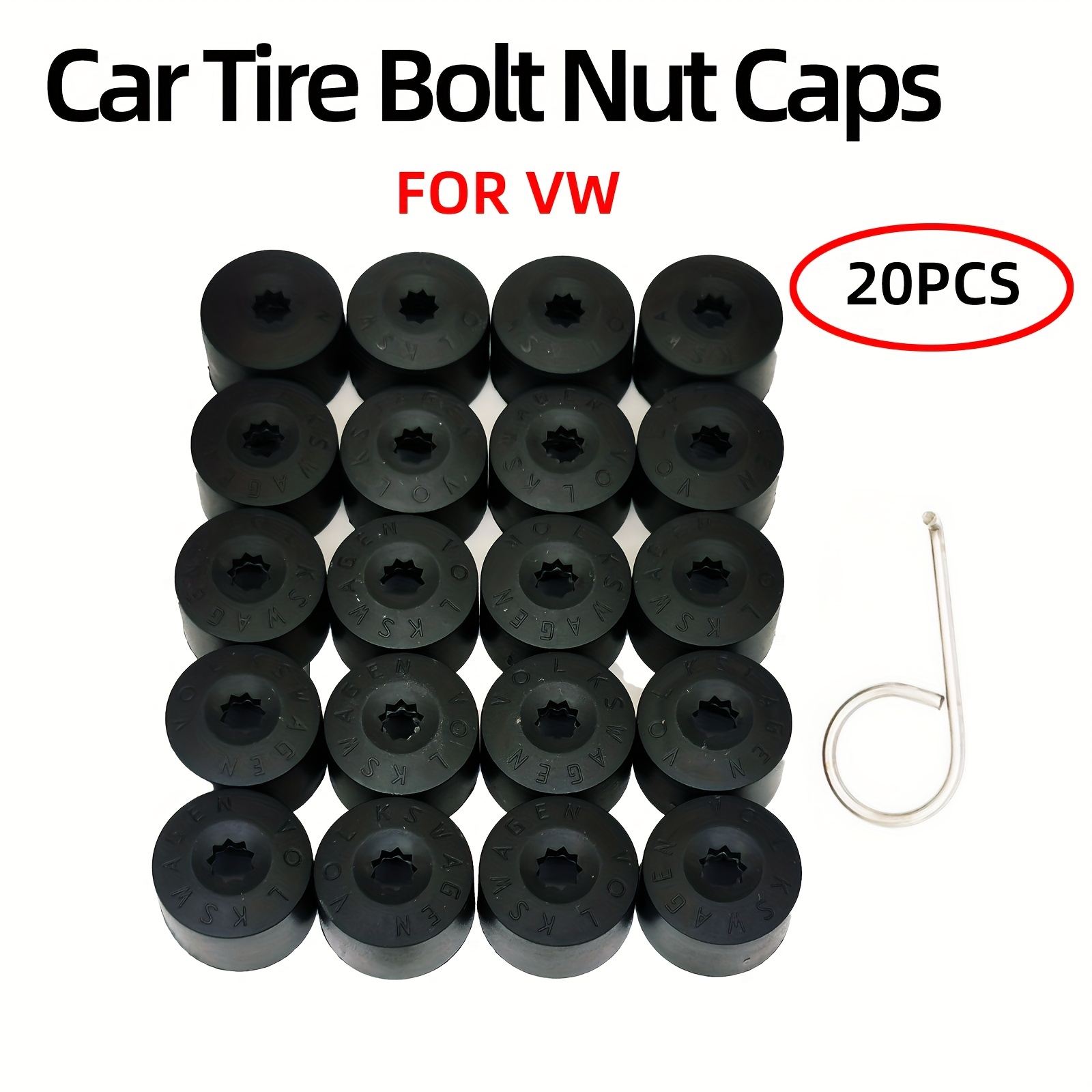 21pcs Wheel Nut Cap Easy Install Bolt Cover Solid 17mm 19mm 21mm