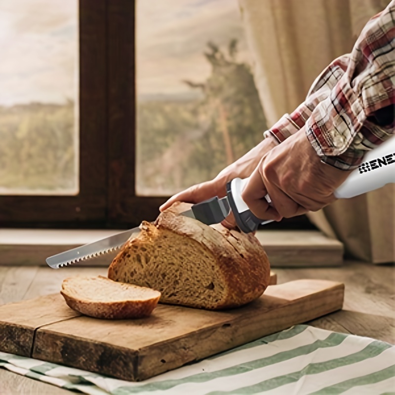  ENERTWIST Cordless Electric Carving Knife 1S Quick Start  One-Hand Operation Easy to Use with Safety Lock Button for Carving  Bread,Turkey, Poultry,Crafting Foam : Home & Kitchen