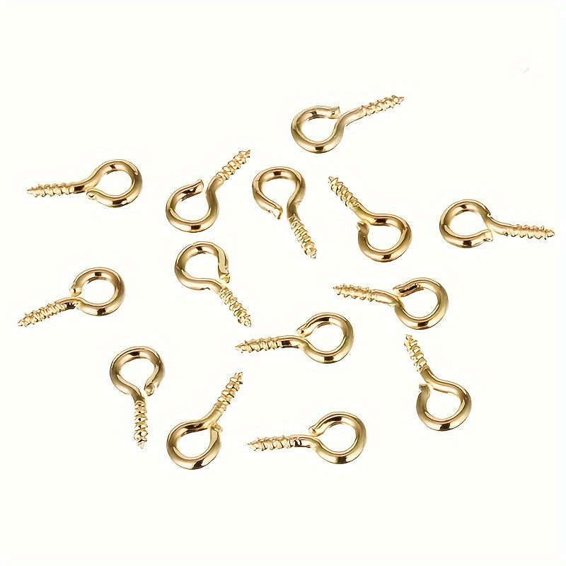 500pcs Small Screw Eye Studs 4 X 8mm Small Eye Hooks Jewelry - Temu Canada