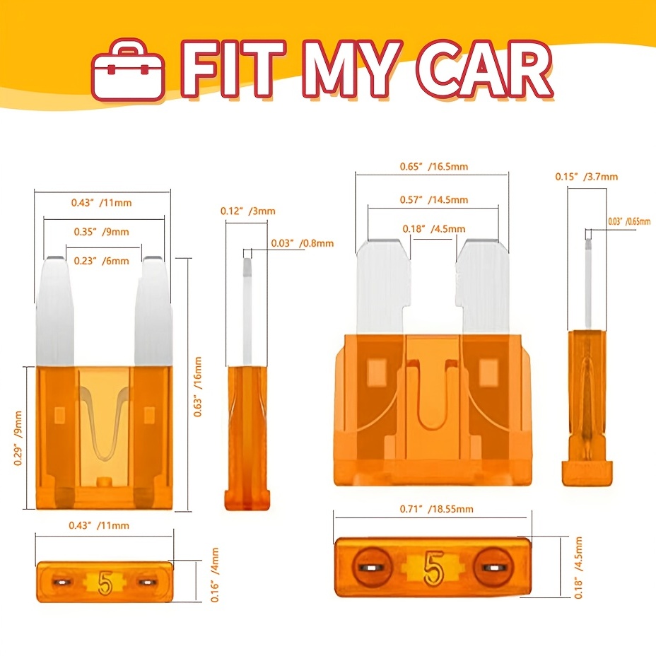 100 fusible voiture fusible moto fusible 40a - 5A 7.5A 10A 15A 20A