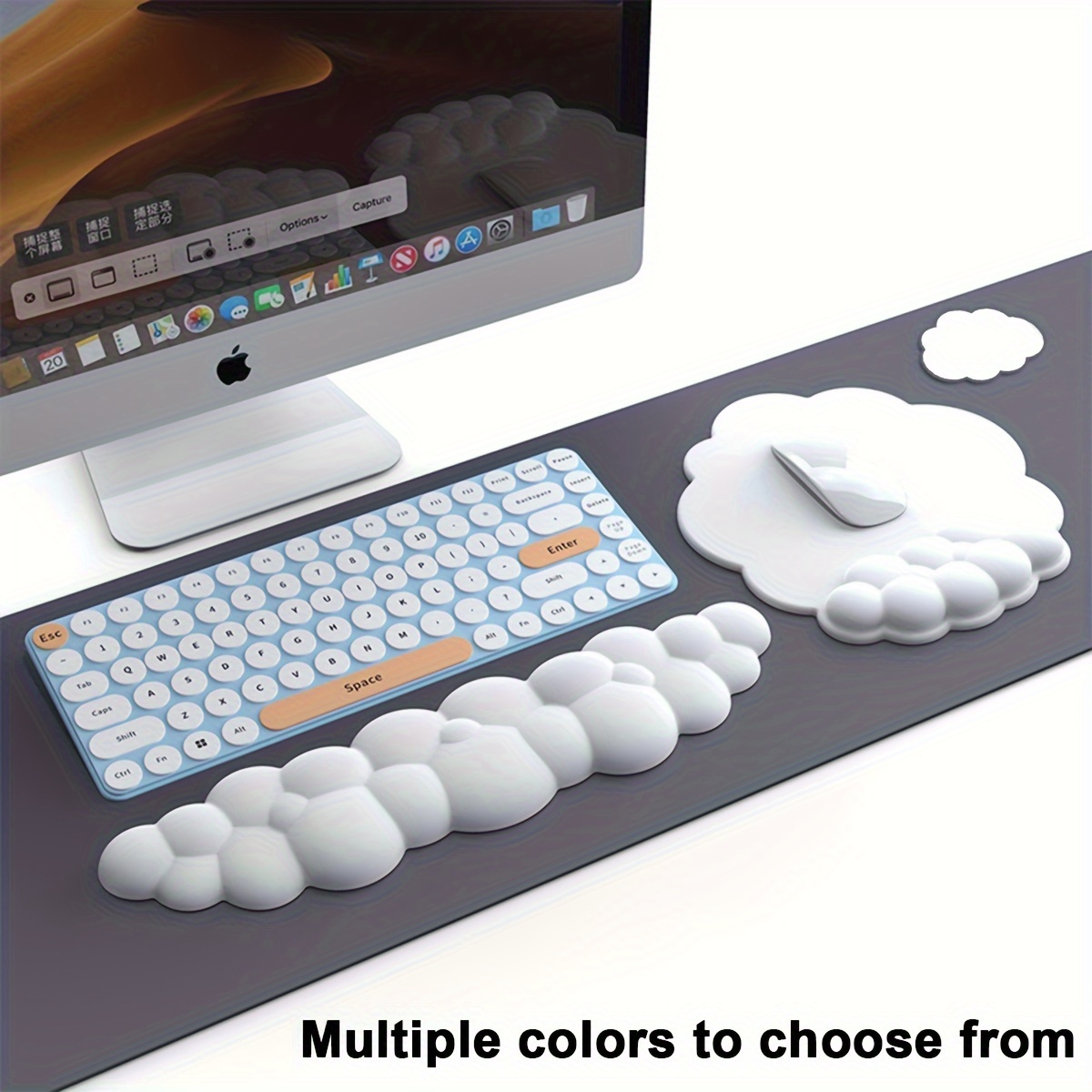 Almohadilla de reposamuñecas para teclado, almohadilla de ratón de
