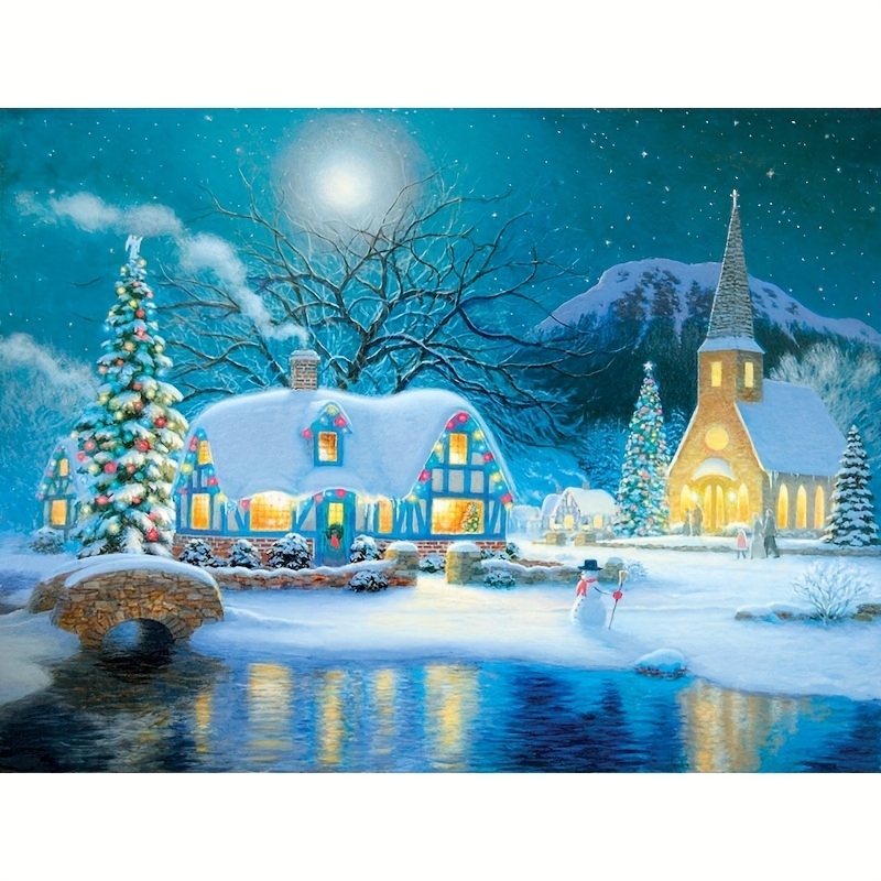 GATYZTORY Paint By Numbers Christmas Paint By Numbers Adult Winter