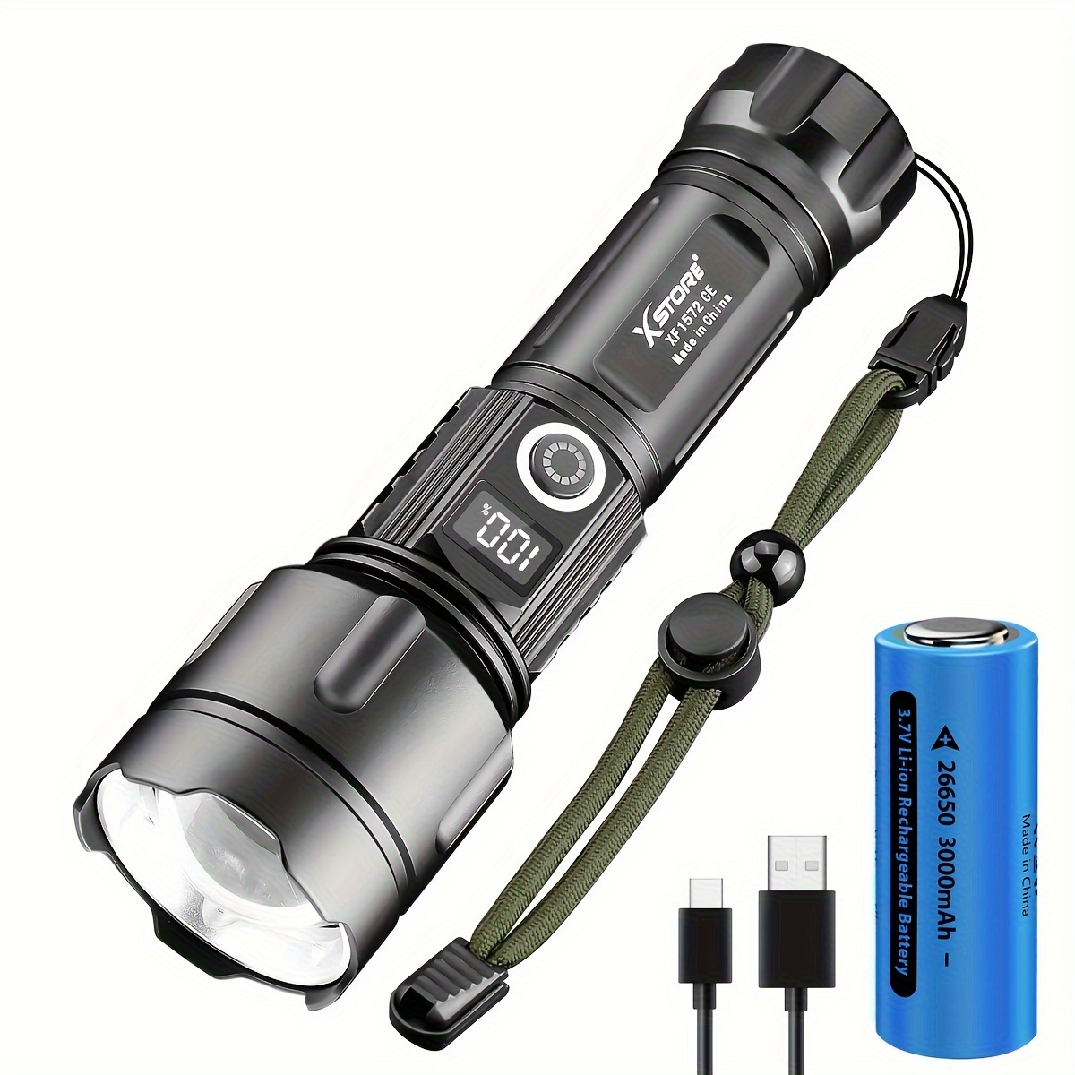 Lampe torche LED rechageable USB 150LM BEETRO