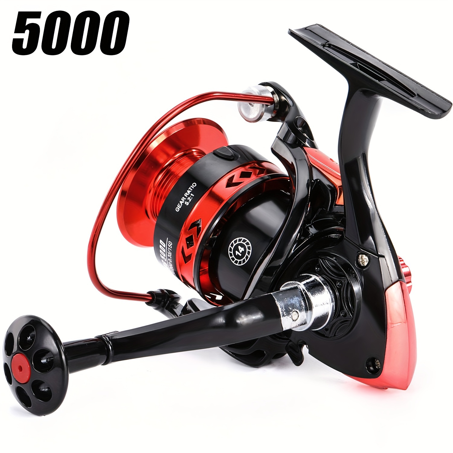 Sougayilang Fishing Spinning Reel 1000 5000 Series 5.2:1 - Temu