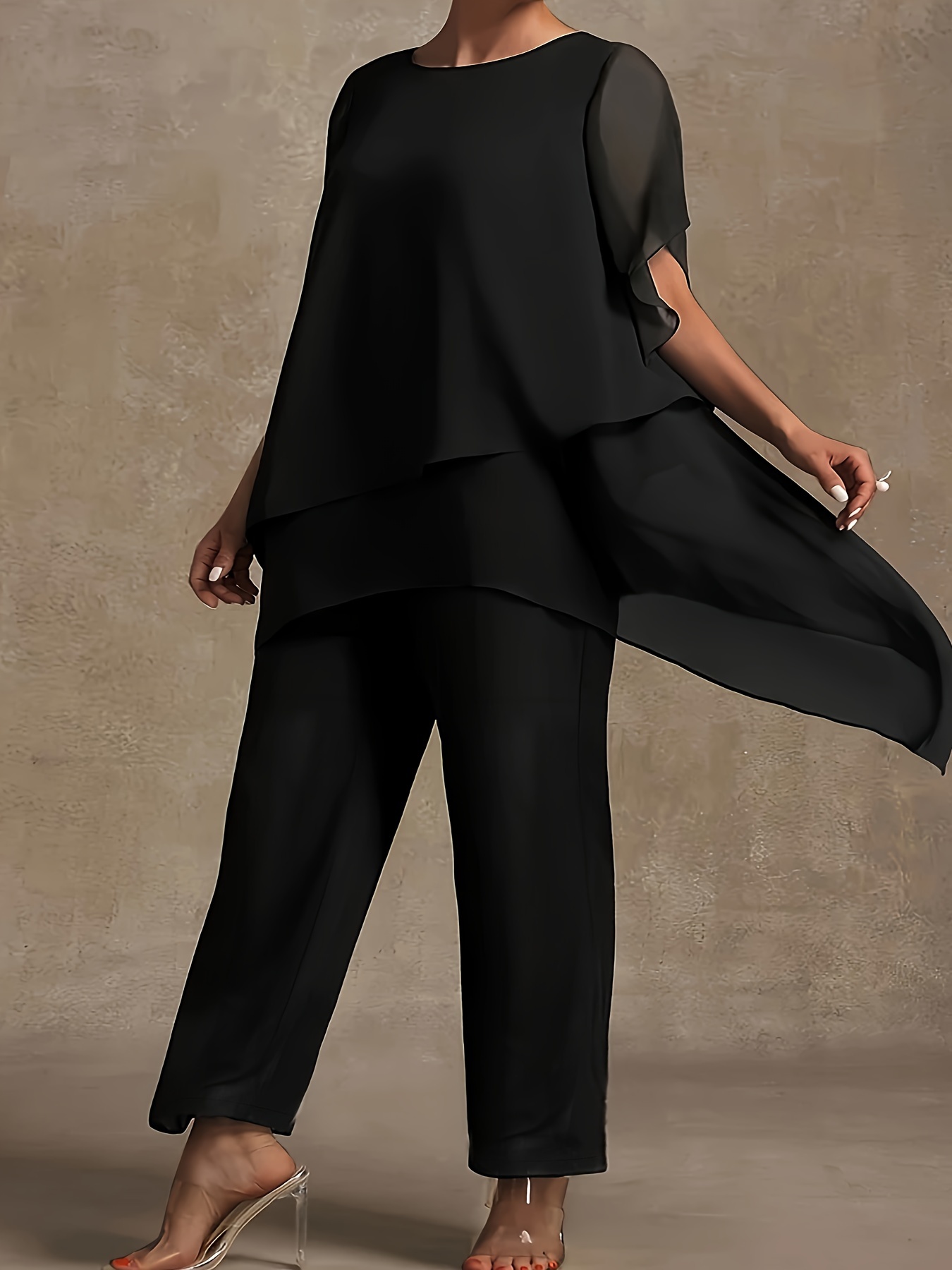 Black Mother of the Bride Pant Suits & Sets