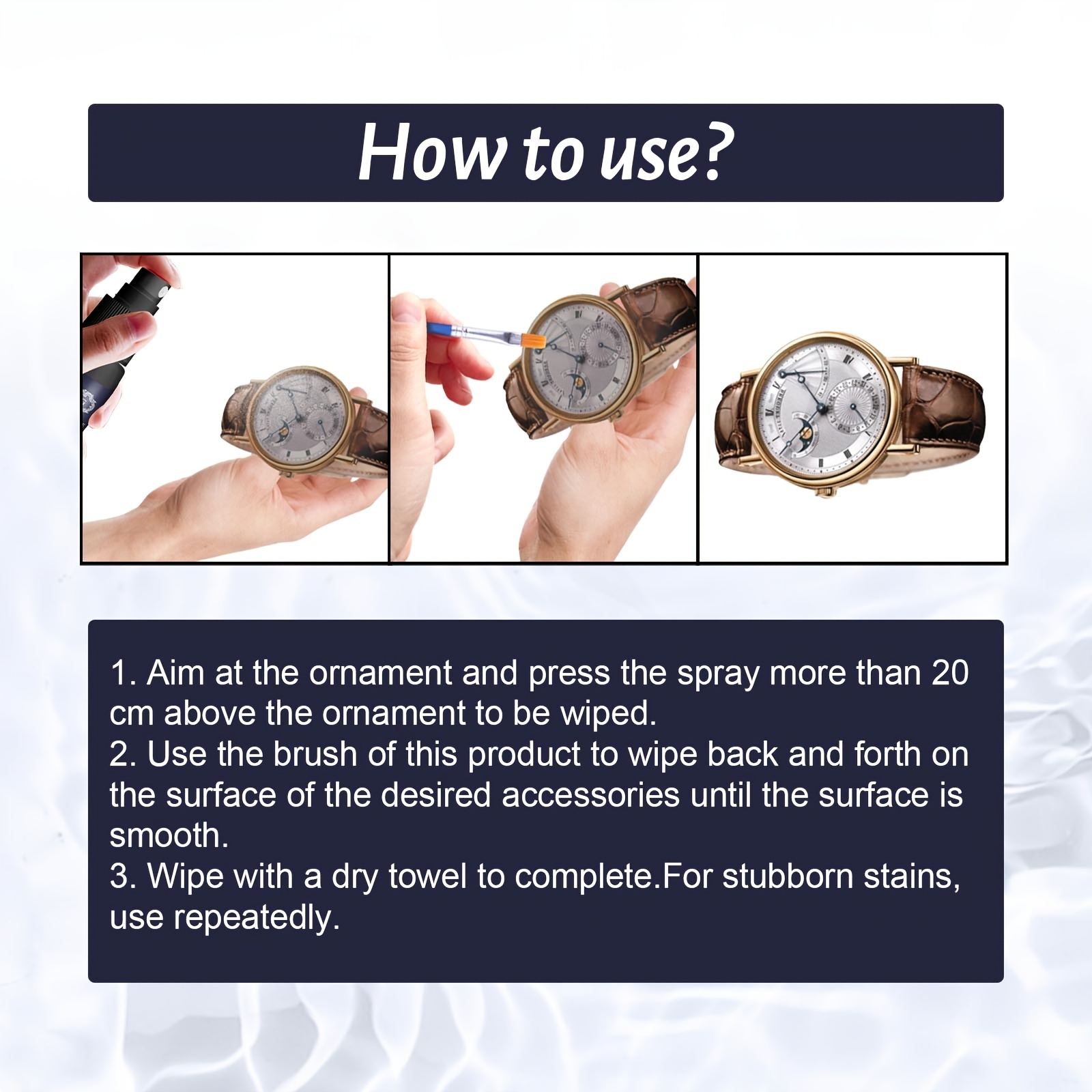 Jewelry Cleaner for Watch and Diamond Ring Maintenance