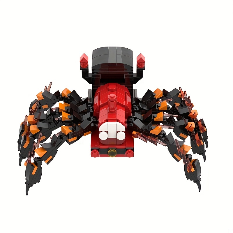 Choo-choo-charles blocos de construção grande jogo em torno assustador  aranha trem animal boneca modelo brinquedos presente para crianças