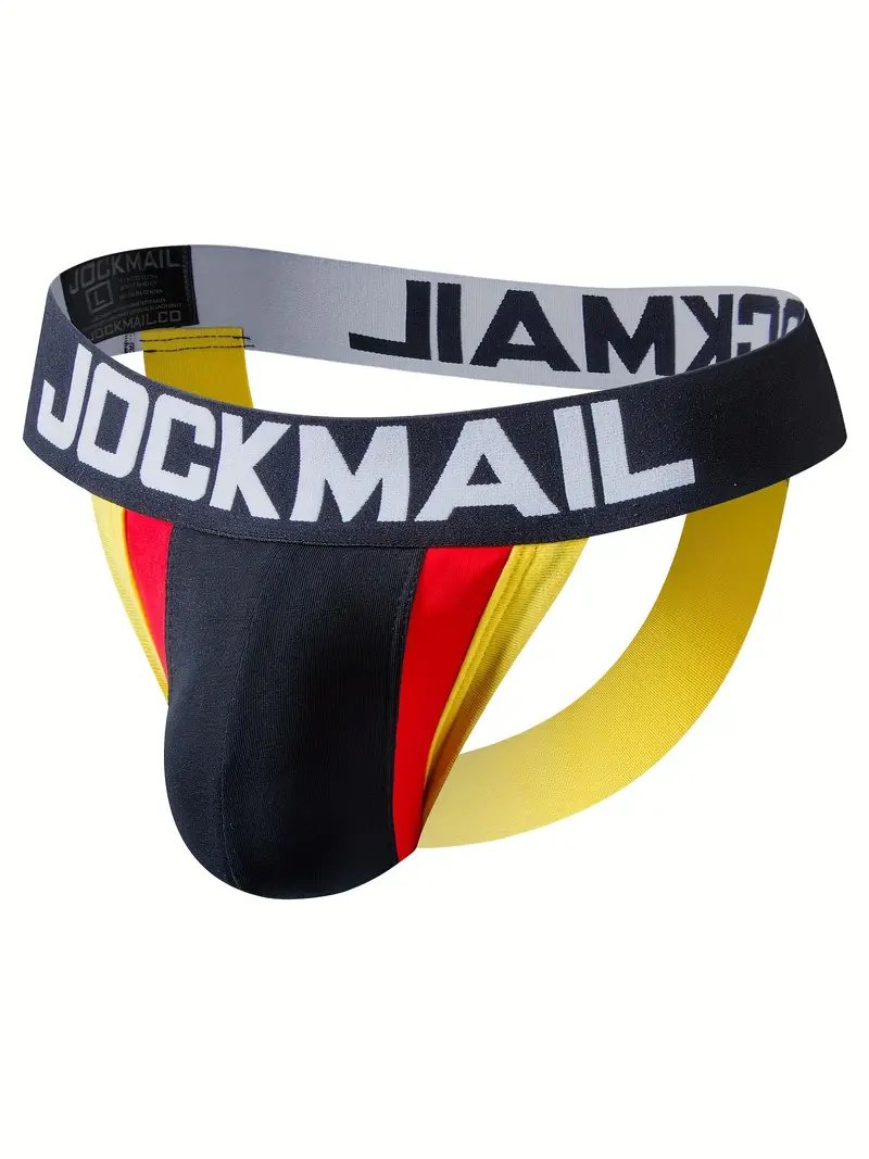 Jockmail Mens Sexy Low Waist Jockstraps G String Butt Reveal Underwear ...